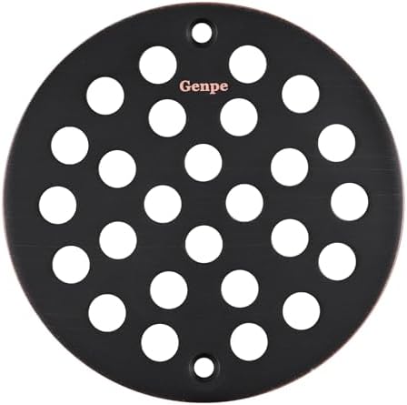 Genpe 4 Inch Screw-in Shower Drain Cover Replacement