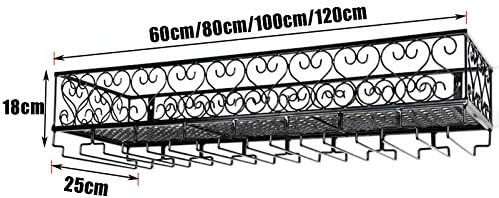 CGF- Wall Mounted Wine Rack with 8 Stem Glass Holders 1