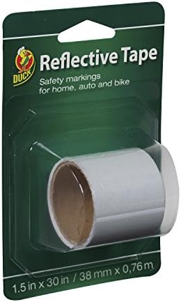 Duck Brand Reflective Safety Tape 15x30 White Self-Adhesive Single Roll