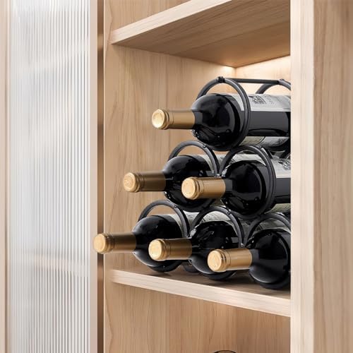 GeLive Triangle Wine Rack 6 Bottles Freestanding