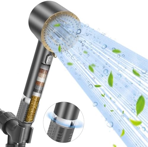 Luxsego High Pressure Shower Head with 3 Spray Modes