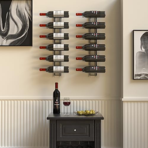 Wall Mount Wine Rack for 12 Bottles by J JACKCUBE DESIGN