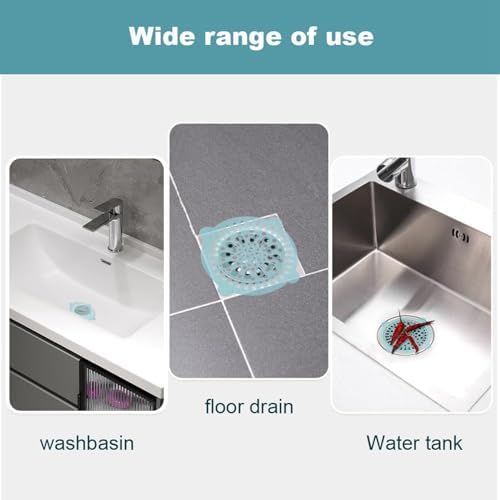 10PCS Amaping Shower Drain Hair Catcher Mesh Stickers