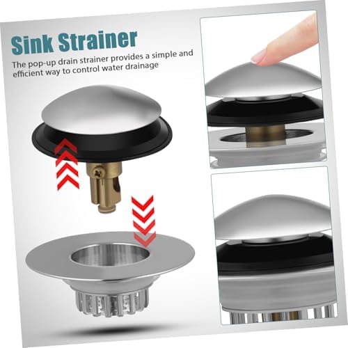 Yardenfun Copper Bathtub Drain Hair Catcher Pop-up Stopper