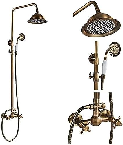 TECKI Antique Brass 06 Rainfall Shower Kit