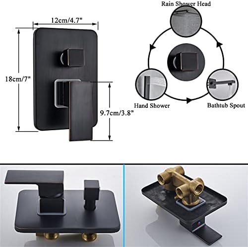 uhyOHF Thermostatic Rain Shower Combo Set