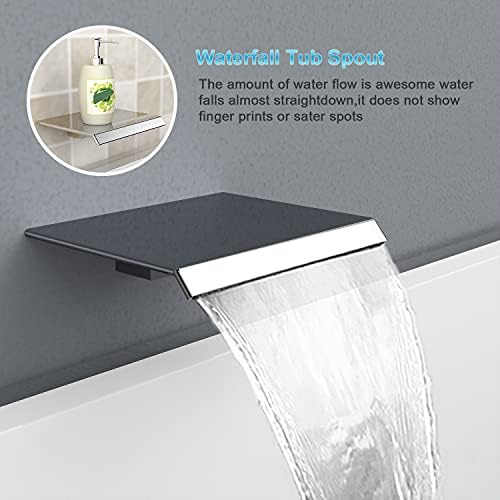 EMBATHER Tub Shower Trim System with Rain Shower Head
