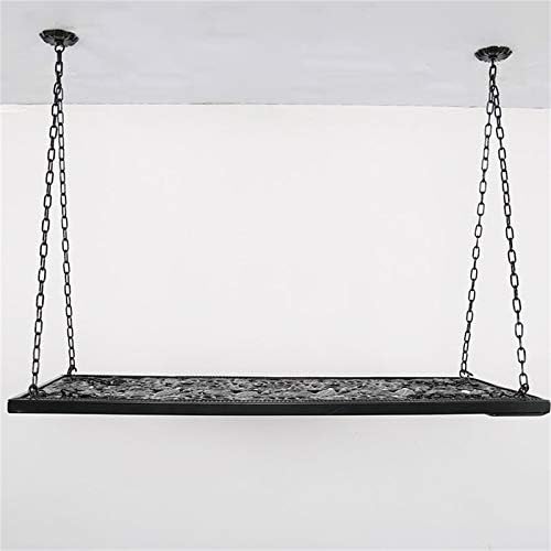 CGF Wall-Mounted Wine Rack with Chain Suspension Black