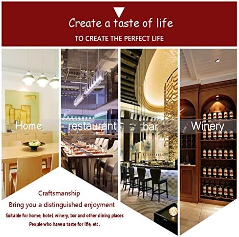 ZJDYDY Adjustable Ceiling Wine Rack with Retro Design