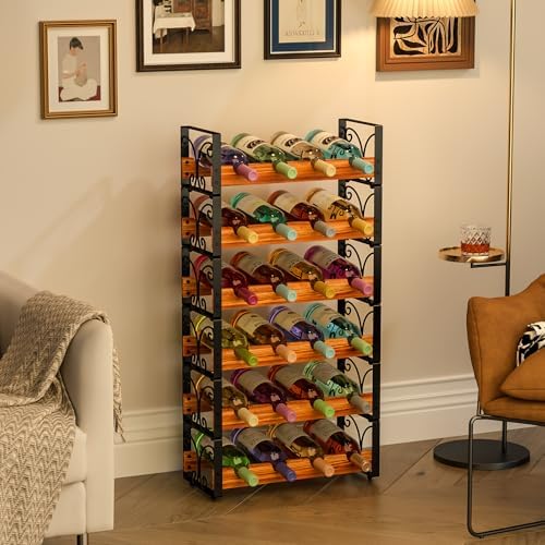 X-cosrack 6-Tier Freestanding Wine Rack with 24 Bottle Capacity
