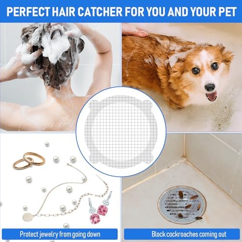 20 Pack Disposable Shower Hair Catcher Stickers