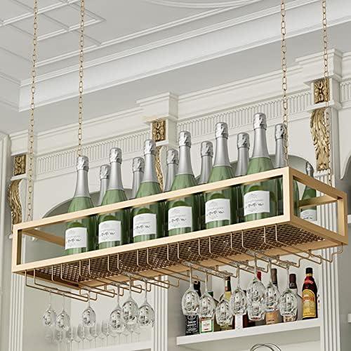 ZJDYDY Wall-Mounted Wine Racks with Glass Holders