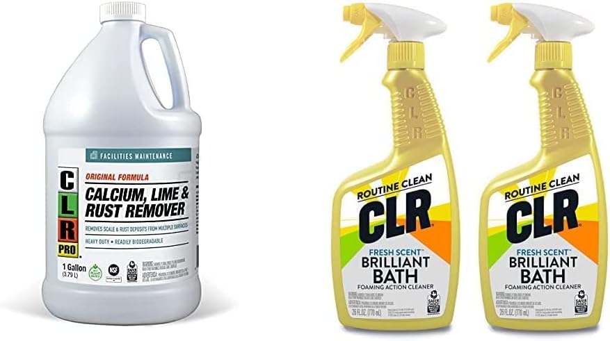 CLR PRO and CLR Brilliant Bath Foaming Cleaner Set