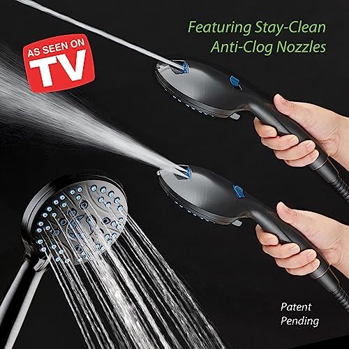 Hotel Spa AquaCare 50-Mode 3-Way Shower Head Combo with Adjustable Arm