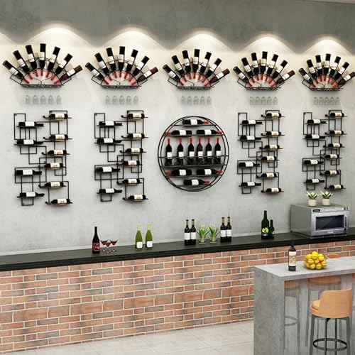 CUXAHO Wall-Mounted Wine Rack Bronze