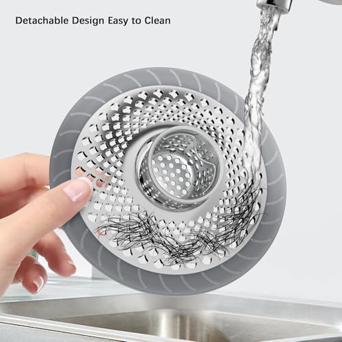 Burfocus Sink Protectors for Kitchen Sink - Silver