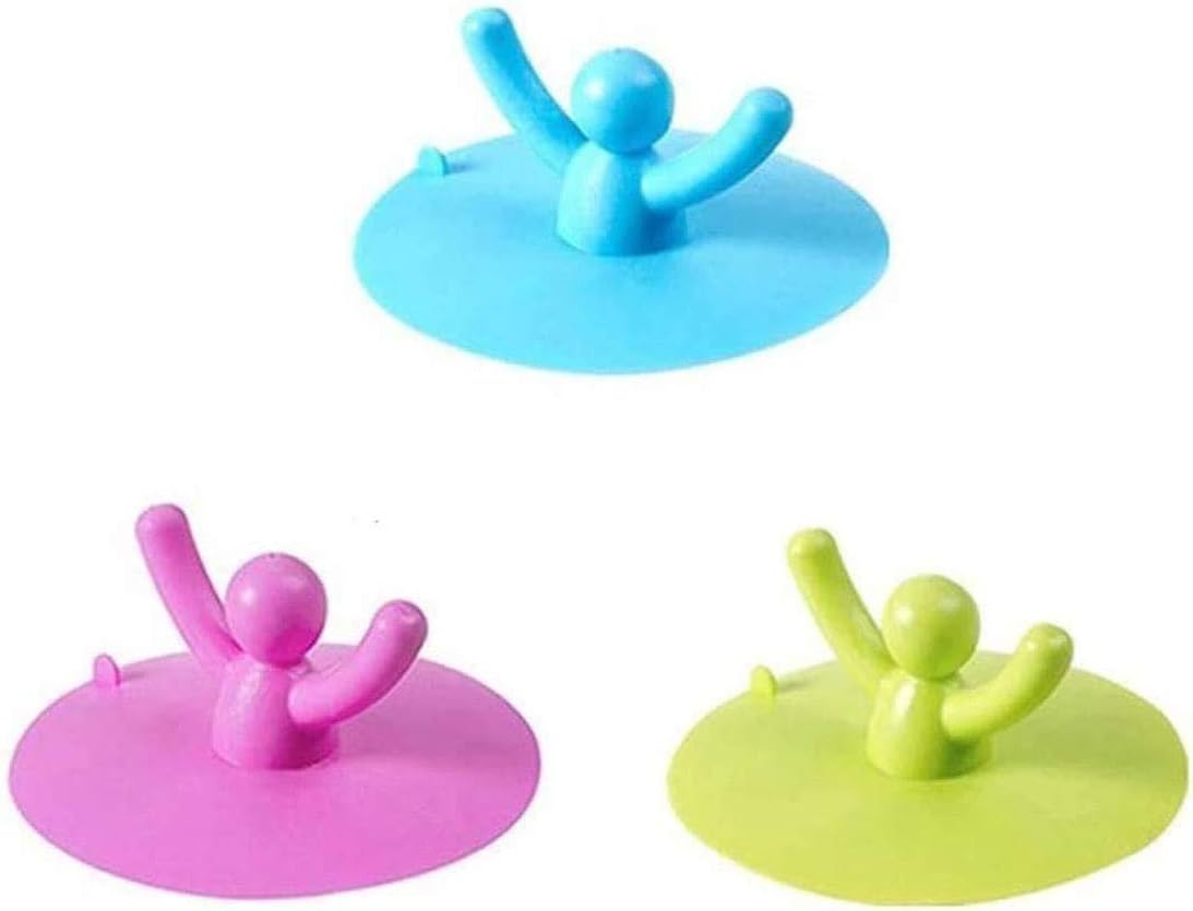 NJMK Silicone Drain Stopper Plug Cover White