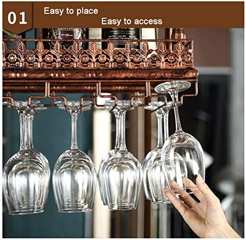 ZJDYDY Wall-Mounted Wine Rack 100cm Metal Holder