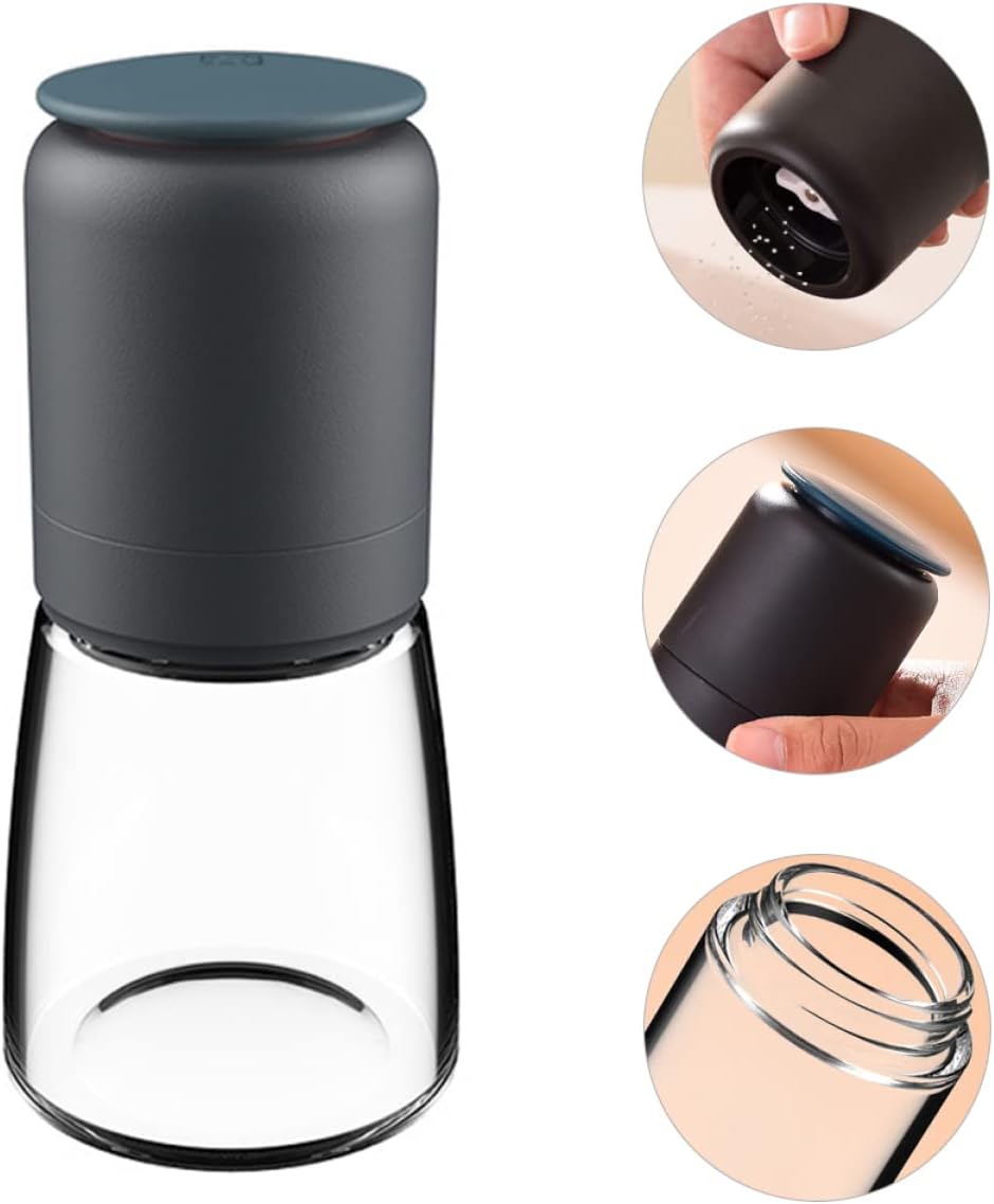 Alipis Pepper Salt Shaker Set Glass 304 Stainless Steel