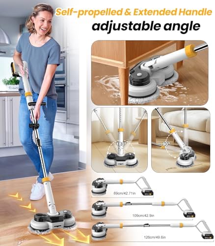 Qimedo 800RPM Cordless Electric Mop Scrubber