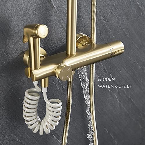 Thermostatic Shower System with Tub Spout and 3 Spray Modes