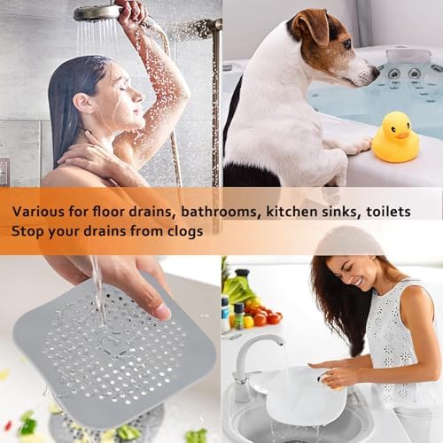 AHUONEL 4Pcs Drain Cleaner Tool Set Universal