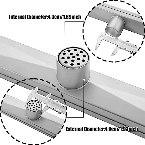 48 Inch Linear Shower Drain with Removable Panel