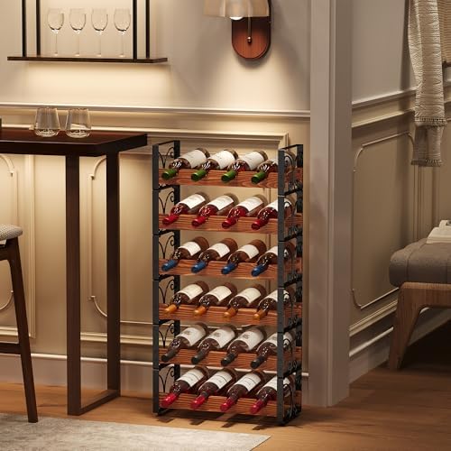 X-cosrack 4 Tier Stackable Wine Rack with Patent Design