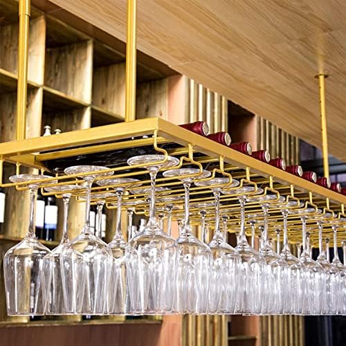 Pimex Wall-Mounted Wine Rack with Goblet Organizer