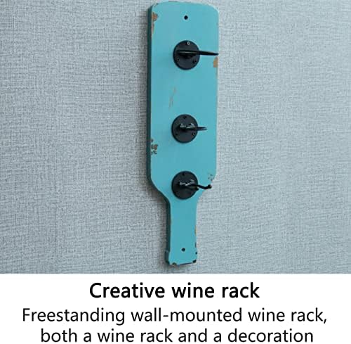 KINTEOK Industrial Vintage Wine Rack Wall Mount