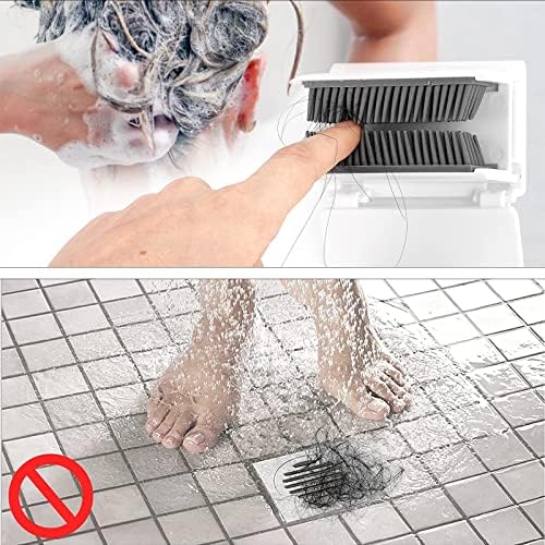 Linkidea Shower Hair Wall Collector Drain Hair Trap White