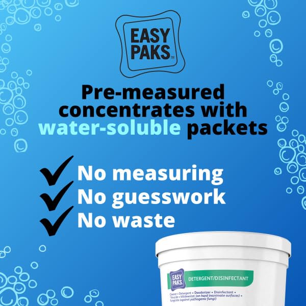 Diversey 5412135 Easy Paks Detergent Disinfectant 90-Packs per Tub