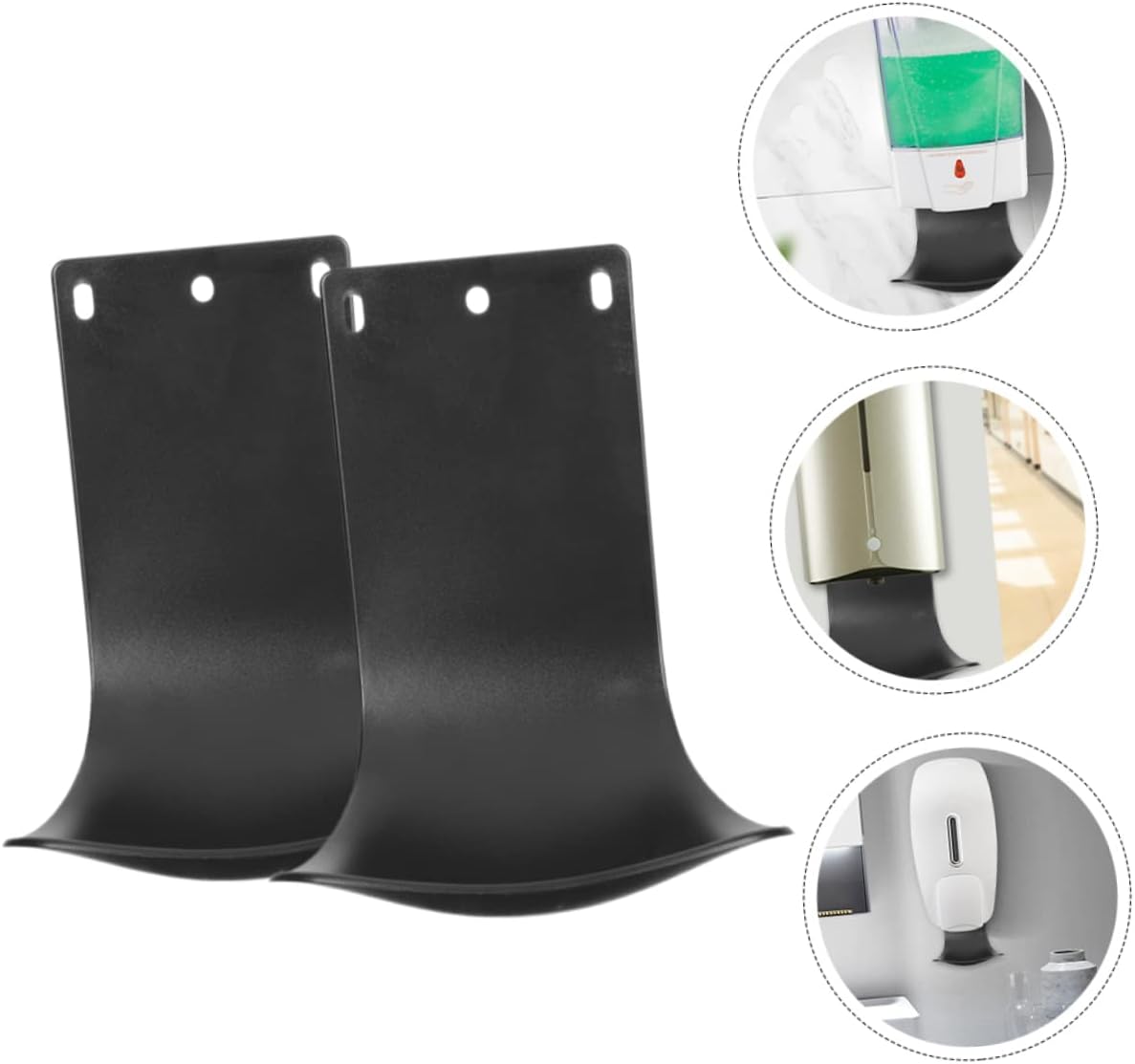 2pcs Automatic Soap Dispenser Drip Catcher Wall Mount Tray