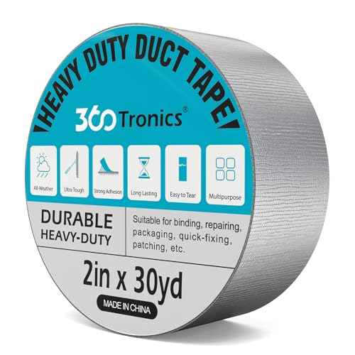 360Tronics Duct Tape 2in x 30yd Heavy Duty Waterproof