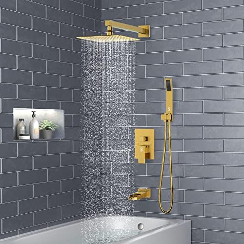 SR SUN RISE 12 Inch All Metal Square Shower System