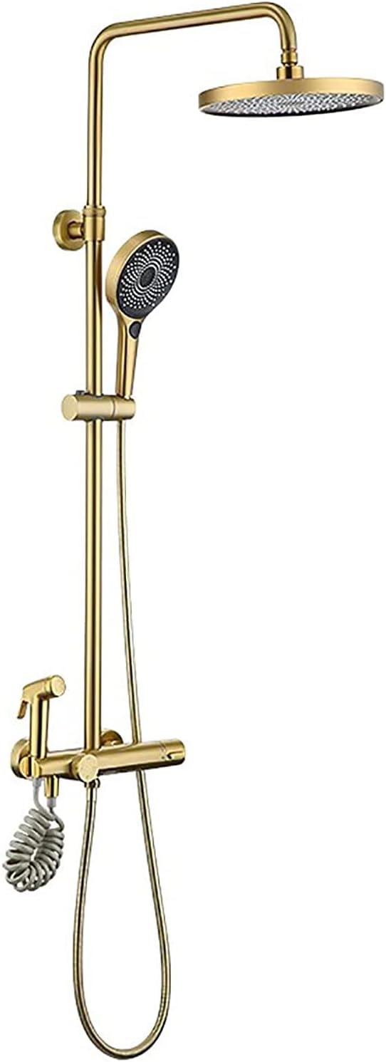 Thermostatic Shower System with Tub Spout and 3 Spray Modes