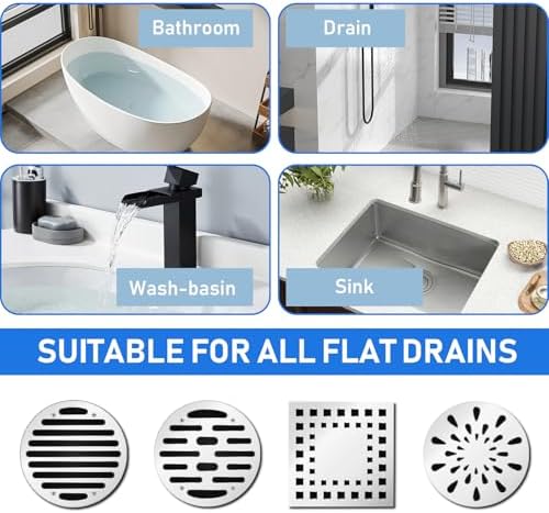 20 Pack Disposable Shower Hair Catcher Stickers