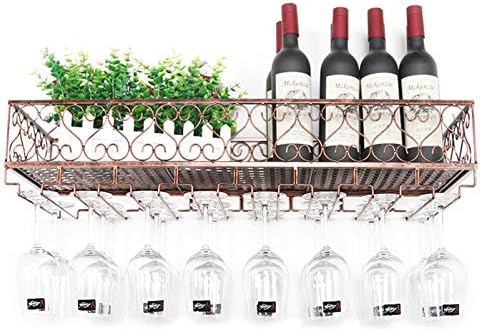 CGF- Wall Mounted Wine Rack with 8 Stem Glass Holders 1