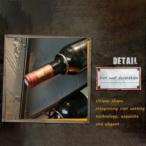 MeyeLo Wall-Mounted Wine Rack in Gold 1