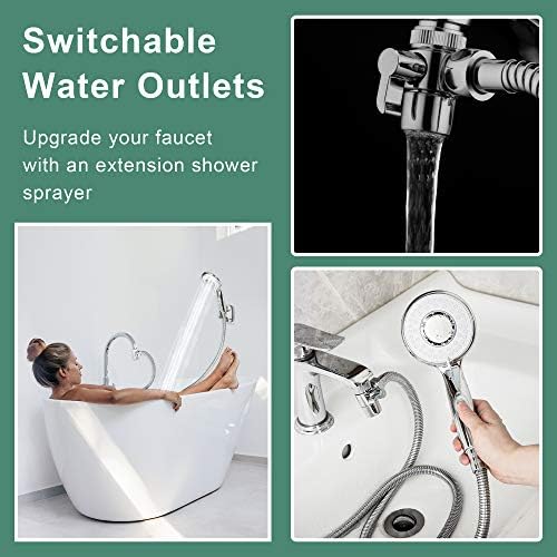 Klleyna Faucet Sprayer - Handheld Showerhead with 5 Adapters