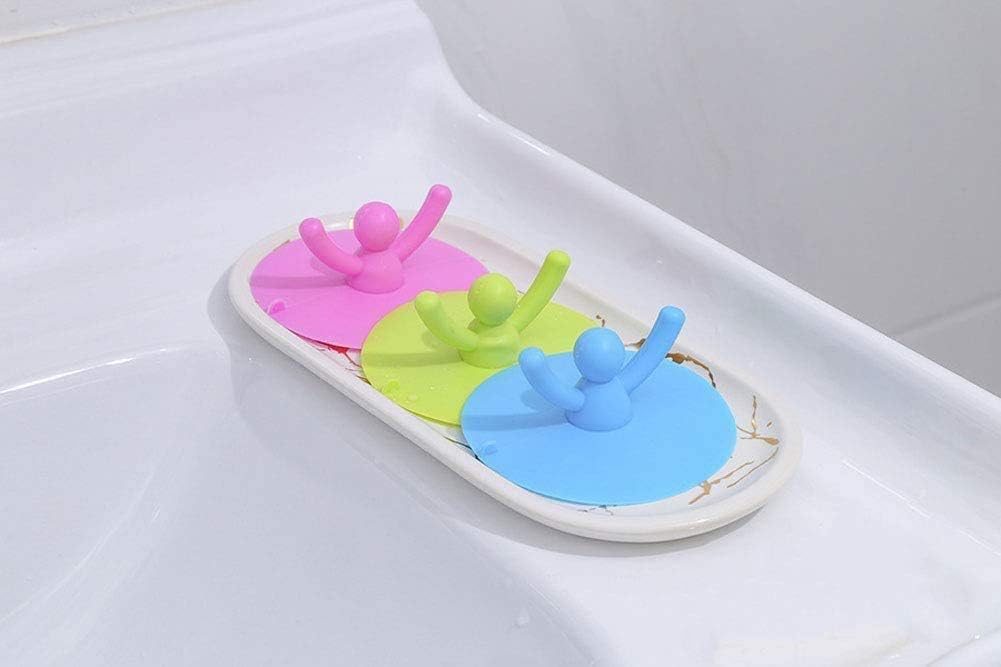 NJMK Silicone Drain Stopper Plug Cover White