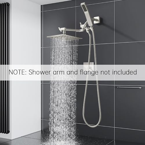 G-Promise All Metal 10 Dual Square Shower Head Combo
