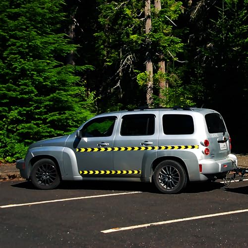 Tuyrchu Reflective Safety Tape 2x68ft Yellow Black