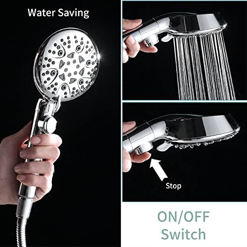 WHZeffect Handheld Shower Head with 8 Spray Settings