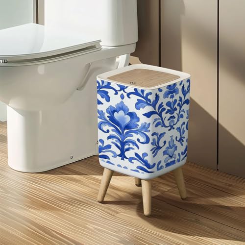 26 Gallon Small Trash Can withPress Cover Dog Proof Lid