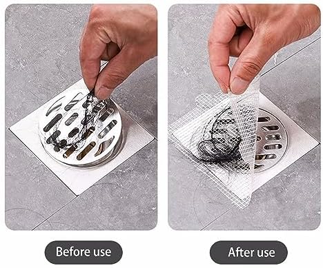 4 Inch 30pcs Round Disposable Shower Drain Hair Catcher Stickers