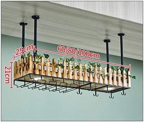 Retro Wall-Mounted Industrial Metal Wine Rack