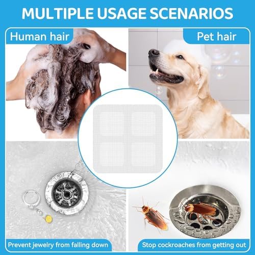 30 Pcs 4x4 Disposable Shower Hair Catcher