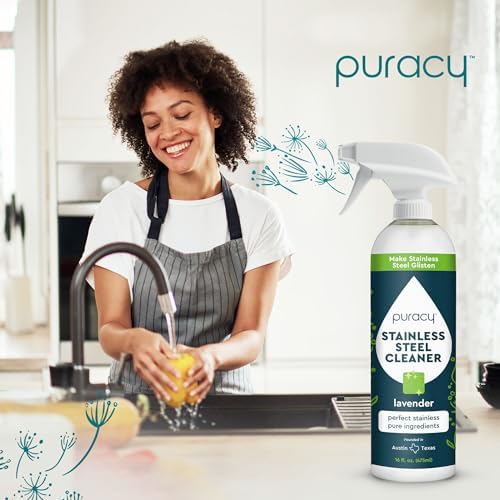 Puracy Stainless Steel Cleaner with Lavender Scent 1