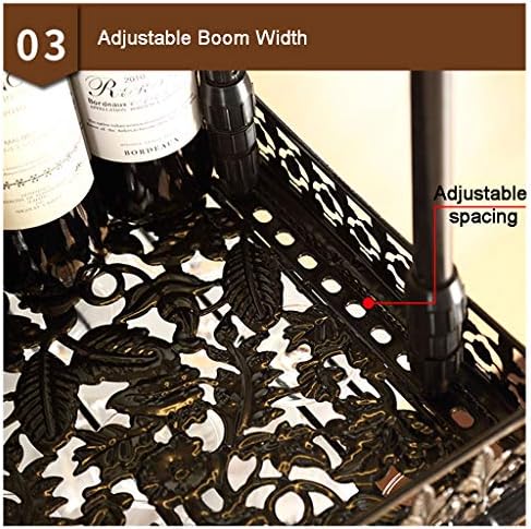 ZJDYDY Wall-Mounted Wine Rack 100cm Metal Holder